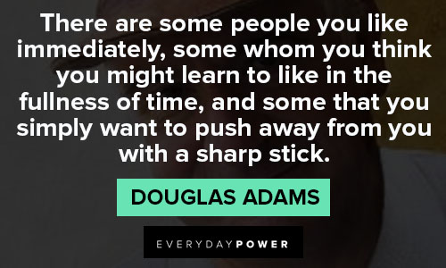 Douglas Adams quotes about people