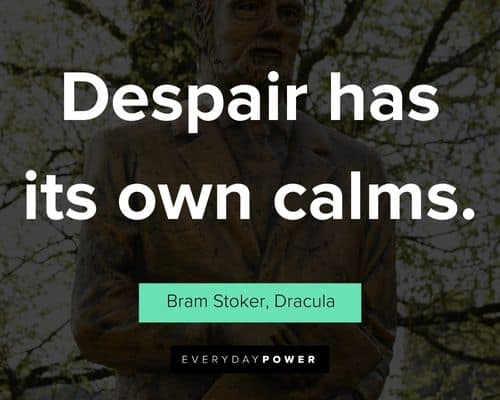 Dracula quotes about despair has its own calms