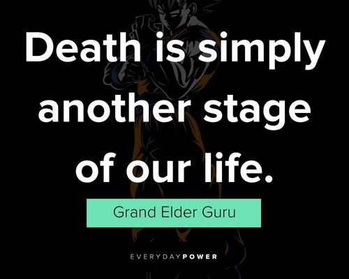 Dragon Ball Z quotes about Death is simply another stage of our life