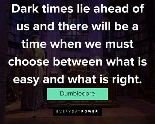Meaningful Dumbledore quotes