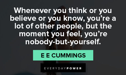 e e cummings quotes about people