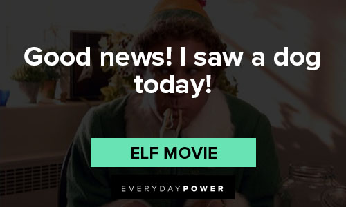 Elf quotes that good news