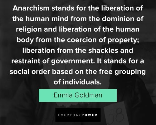 Emma Goldman quotes on anarchism and religion