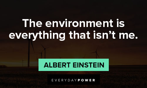 environment quotes by famous personalities
