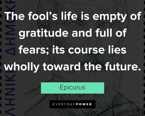 Short Epicurus quotes