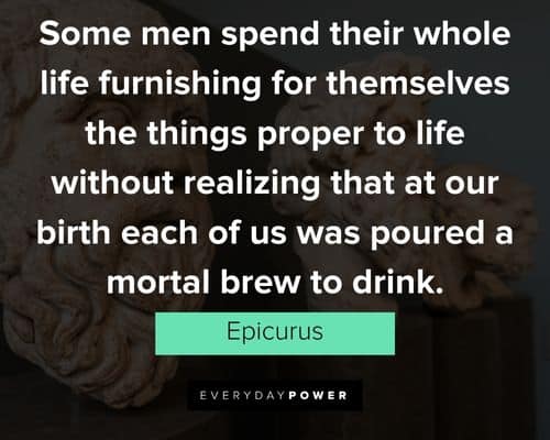 Random Epicurus quotes