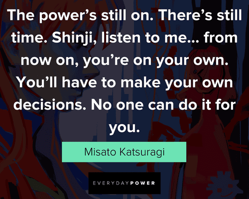 Evangelion quotes about the power