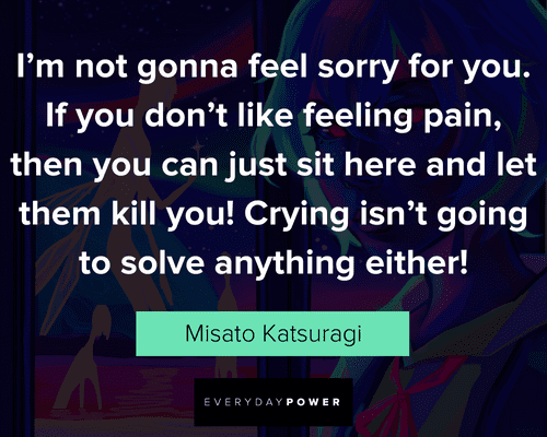 Evangelion quotes about feeling the pain