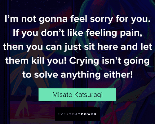 Evangelion quotes about feeling the pain