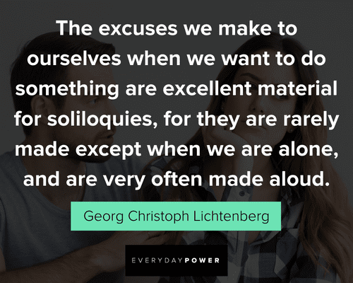 excuses quotes from Georg Christoph