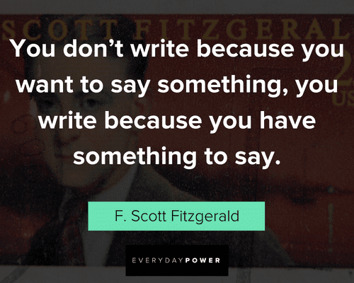 F. Scott Fitzgerald quotes on writing and happiness