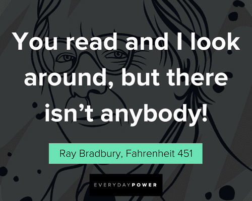 Fahrenheit 451 quotes about reading books