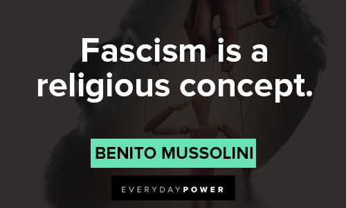 Fascism quotes from Benito Mussolini