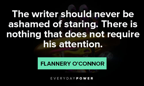 Flannery O’Connor quotes about art