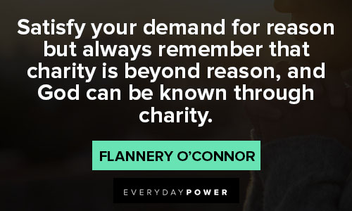 Random Flannery O’Connor quotes