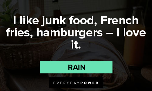 french quotes on i like junk food, french fries, hamburgers