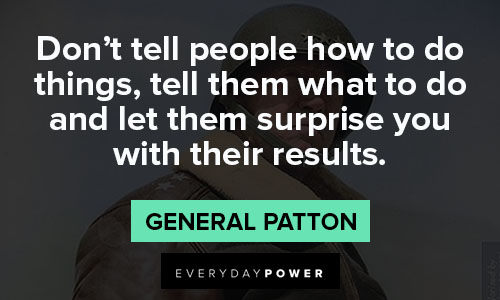 General Patton quotes about leading