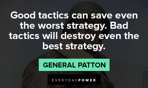 General Patton quotes about strategy