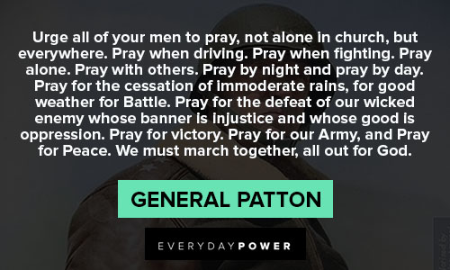General Patton quotes about pray