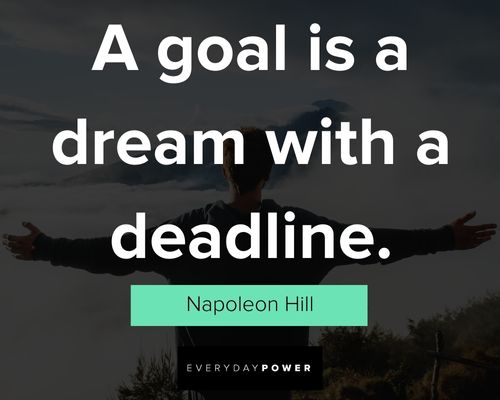 goals quotes on a goal is a dream with a deadline