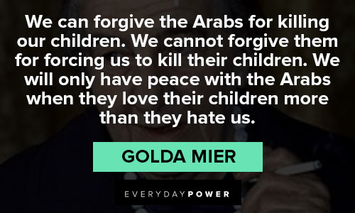 Golda Meir quotes about kill
