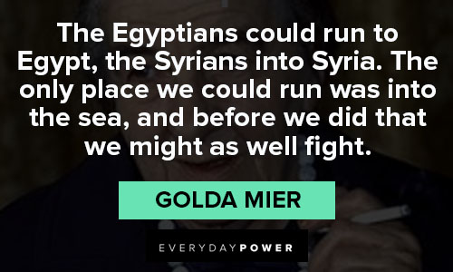Golda Meir quotes in Syria