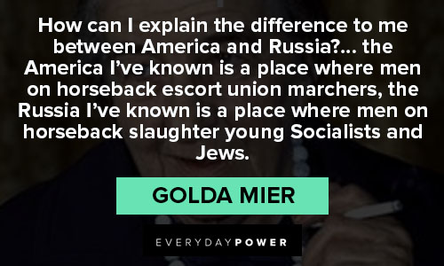 Meaningful Golda Meir quotes 
