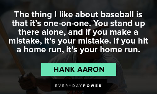 Hank Aaron quotes about home