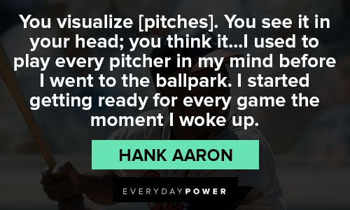 Hank Aaron quotes for visualize
