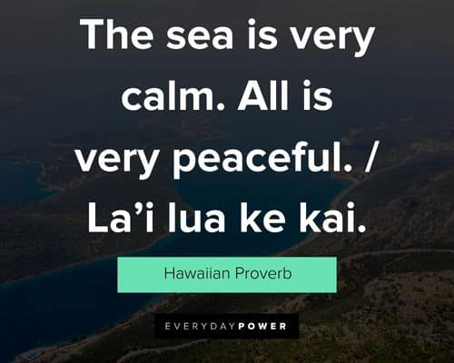 Hawaiian quotes about the ocean and sea