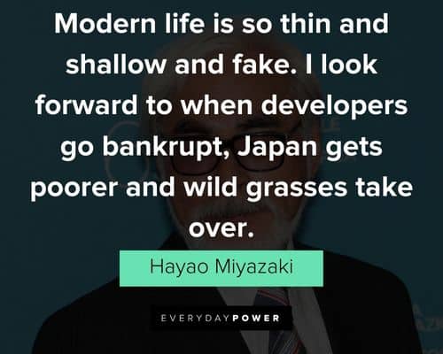 Unique hayao miyazaki quotes