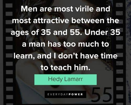 Amazing Hedy Lamarr quotes