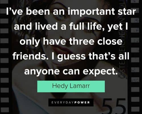 Motivational Hedy Lamarr quotes