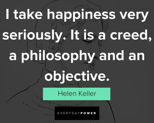 helen keller quotes about taking happiness