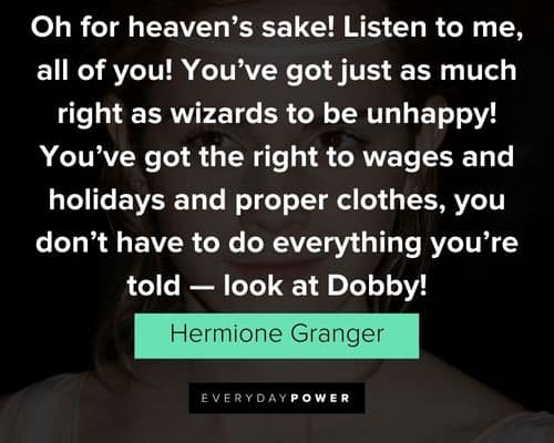 Wise and inspirational Hermione Granger quotes
