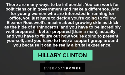 Special Hillary Clinton quotes