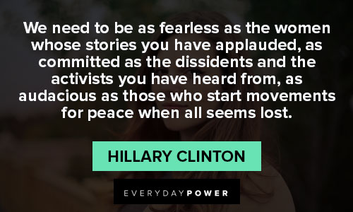 Hillary Clinton quotes that will encourage you 