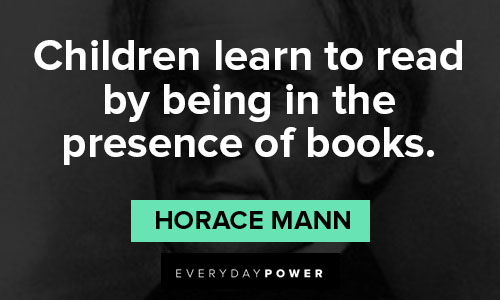 horace mann quotes about children