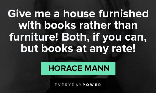 horace mann quotes about book