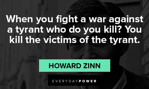 Howard Zinn quotes on kill