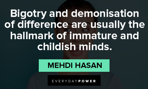 immature quotes from Mehdi Hasan