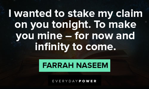 infinity quotes from Farrah Naseem