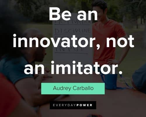 innovation quotes about be an innovator, not an imitator