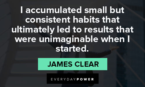 james clear quotes on successful habits