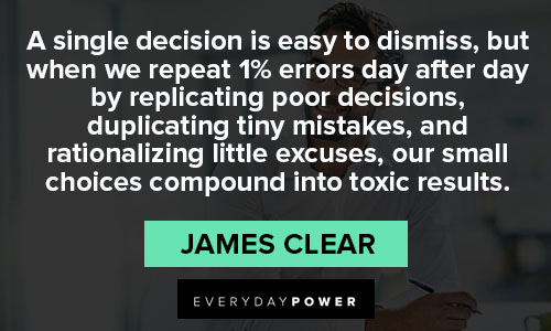 Saying and james clear quotes 