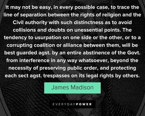 Inspirational James Madison quotes