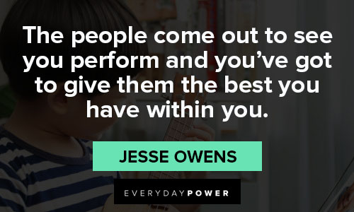 jesse owens quotes about people