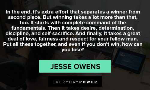 Wise jesse owens quotes