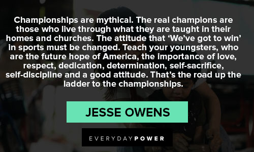 Inspirational jesse owens quotes