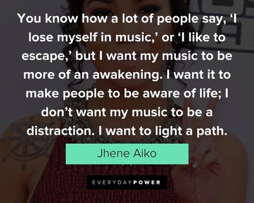 jhene aiko quotes bed peace